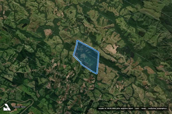 Imagem de satélite de SITIO_PIMENTEL - 001 em Cândido de Abreu - PR