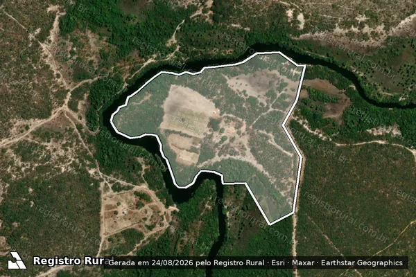 Imagem de satélite de Fazenda Dividida Larga - PARCELA 01 em Januária - MG
