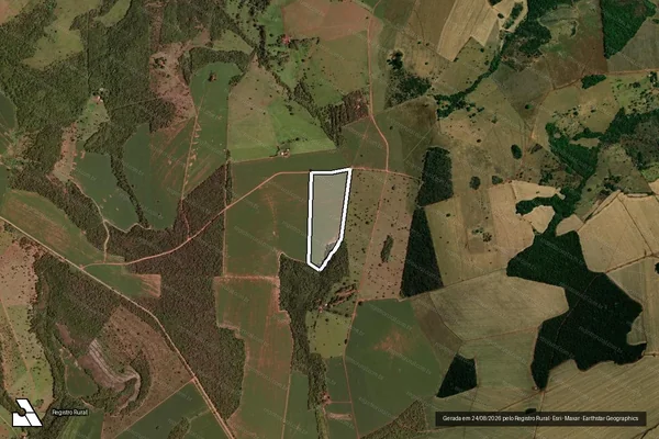 Imagem de satélite de Fazenda Boa Vista do Rio Claro, Lugar Denominado Sobrado - Gleba 3 em Jataí - GO