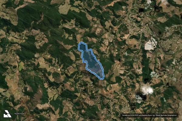 Imagem de satélite de FAZENDA LOURENÇO - GLEBA 01 em Ouro Preto - MG