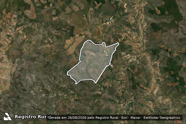 Imagem de satélite de Granjas Reunidas do Norte - Parcela 1 em Olhos-d'Água - MG