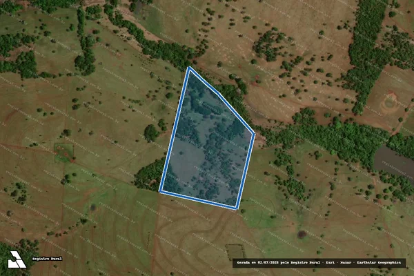 Imagem de satélite de QUINHÃO N° 02 da FAZENDA PINDAIBA - Parcela 1 em Campo Grande - MS