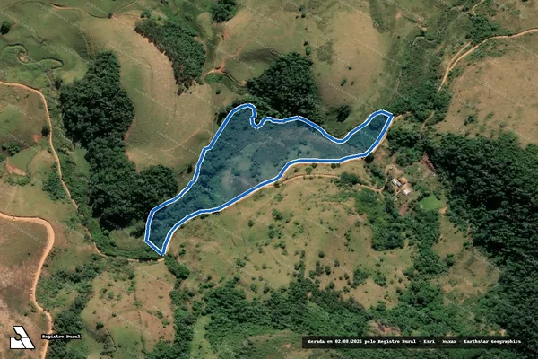 Imagem de satélite de GLEBA B DA FAZENDA LUIZIÂNIA - PARCELA 02 em Leopoldina - MG