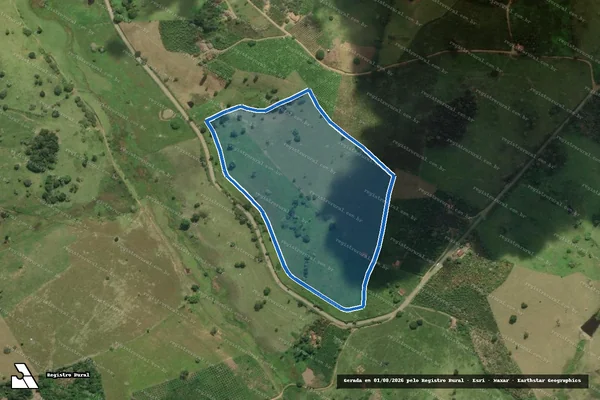 Imagem de satélite de FAZENDA RIACHÃO - Parte 1 em Varzedo - BA