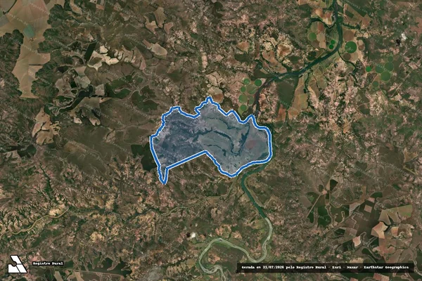 Imagem de satélite de FAZENDA FORQUILHA E BOA ESPERANÇA - Parte 1 em São Gonçalo do Abaeté - MG
