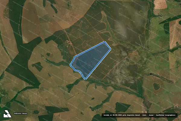 Imagem de satélite de FAZENDA BONSUCESSO - 001 em Inocência - MS