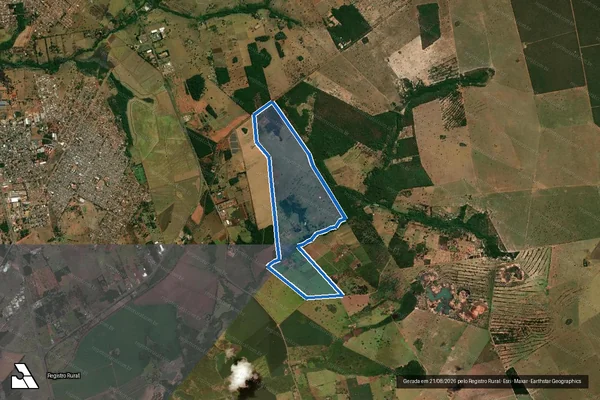 Imagem de satélite de Fazenda Tres Barras - Parte 1 em Campo Grande - MS