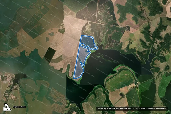 Imagem de satélite de FAZENDA CACHOEIRA ? REMANESCENTE - GLEBA 5 em Botucatu - SP