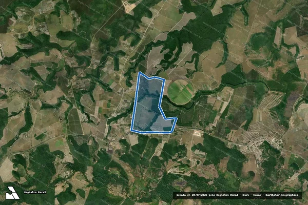 Imagem de satélite de FAZENDA MOCAMBO - 001 em Santa Cruz Cabrália - BA