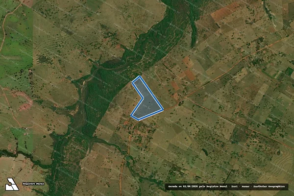 Imagem de satélite de PROJETO DE ASSENTAMENTO SÃO THOMÉ – LOTE 24 em Bataguassu - MS