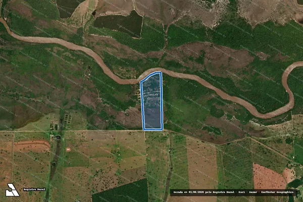 Imagem de satélite de FAZENDA ÁGUA LIMPA - GLEBA A4 em Bataguassu - MS