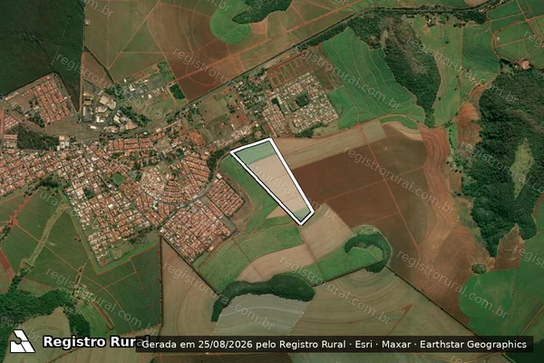 Imagem de satélite de Fazenda Jaraguá - 6.258 em Luís Antônio - SP