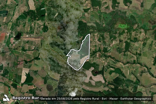Imagem de satélite de Fazenda Renascer X - Matrícula: 6293-A em Teixeira de Freitas - BA