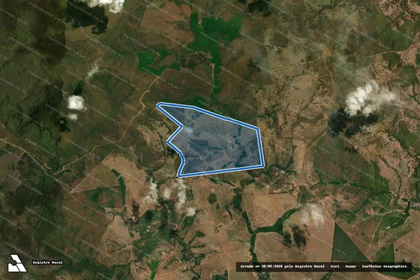 Imagem de satélite de Fazenda 3 Marias - Parte 1 em Pontal do Araguaia - MT