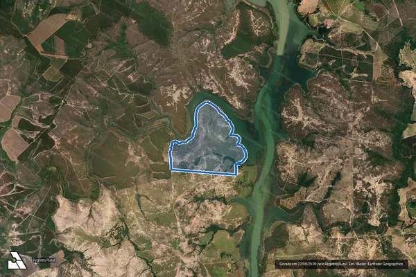 Imagem de satélite de Fazenda Sol Nascente - Parte 1 em Abaeté - MG