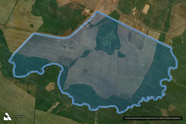 Imagem de satélite de FAZENDA FORTALEZA ? LOTE 72_PARTE_2 - Parte 1 em Lagoa da Confusão - TO