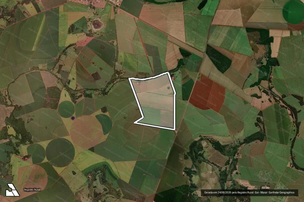Imagem de satélite de Fazenda Restinga - Parcela 1 em Pirajuba - MG