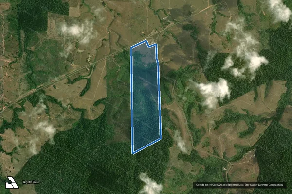 Imagem de satélite de FAZENDA CAPIM GROSSO - LOTE 08 GLEBA 08 PROJETO JOA em Vitória do Xingu - PA