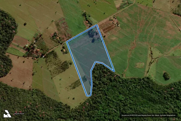 Imagem de satélite de Lote 063 ? Projeto de Assentamento Eldorado I - Lote 63 em Sidrolândia - MS