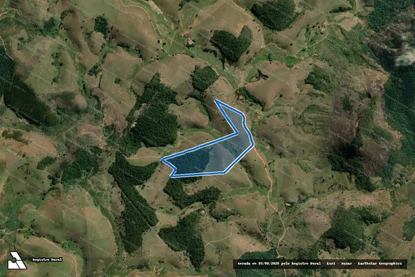 Imagem de satélite de FAZENDA PEDRA BONITA ? GLEBA 2 - Parte 2.1 em Pirapetinga - MG
