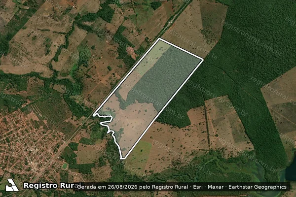 Imagem de satélite de FAZENDA RIO DAS PEDRAS I em Palmeiras do Tocantins - TO