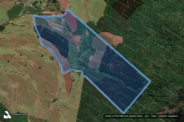 Imagem de satélite de Sitio Zago -  Gleba 01 em Videira - SC