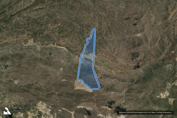 Imagem de satélite de FAZENDA CACHOEIRA GRANDE - Parte 1 em Olho d'Água - PB