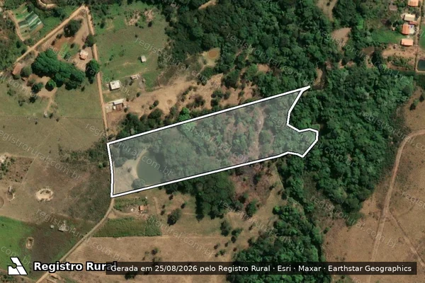 Imagem de satélite de GLEBA REMANESCENTE - A - DA FAZENDA DAS ROSAS - 42 em Funilândia - MG