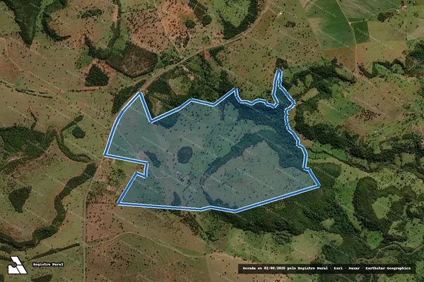 Imagem de satélite de Fazenda Cascavel - Fazenda Cascavel Área A em Costa Rica - MS