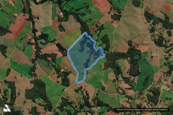 Imagem de satélite de Fazenda dos Candeias - Parte 1 em Lagoa Vermelha - RS