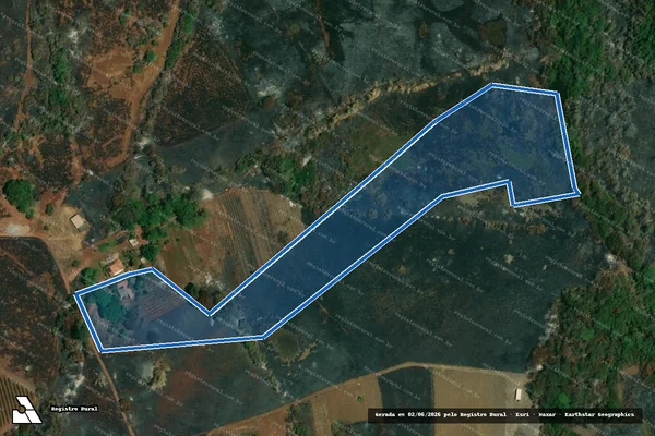 Imagem de satélite de FAZENDA FURNAS, LUGAR DENOMINADO MANDAGUARI - Gleba D em Indianópolis - MG