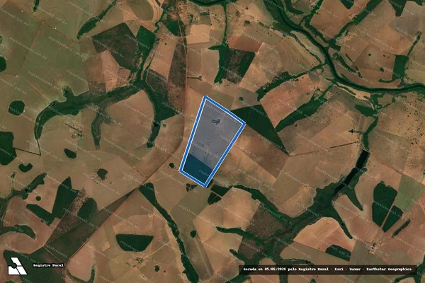 Imagem de satélite de FAZENDA SANTA BARBARA - Parte 1 em Jataí - GO