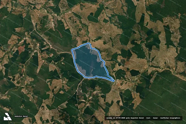 Imagem de satélite de FAZENDA CACHOEIRA  BOM JESUS DA CACHOEIRA em Itamarandiba - MG
