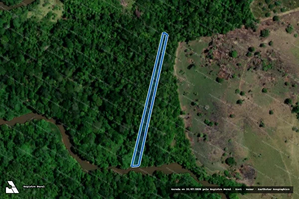 Imagem de satélite de FAZENDA REUNIDAS NOVA AMÉRICA - LOTE 45 em Itamaraju - BA