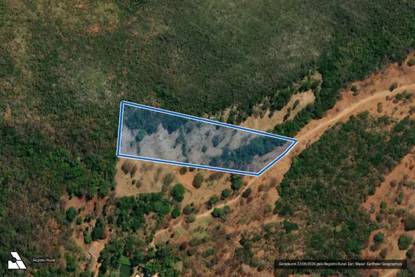 Imagem de satélite de FAZENDA SANTO ANTÔNIO DA LAPA - CHÁCARA 38 - Parte 38 em Santana do Riacho - MG
