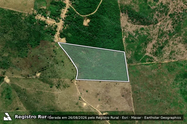 Imagem de satélite de P.A PRESIDENTE LULA / FAZENDA LUANA / LOTE 67 - PARTE 2 em Bom Jesus das Selvas - MA