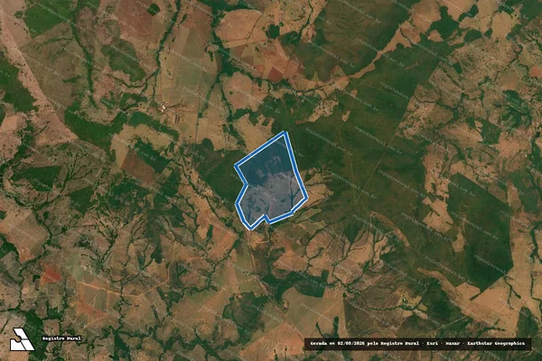 Imagem de satélite de Faz Mutum - Parte III em Montes Claros de Goiás - GO