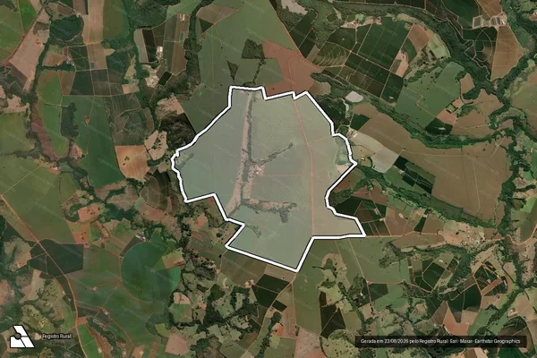 Imagem de satélite de Fazenda Bom Jardim - 66290 em Patrocínio - MG