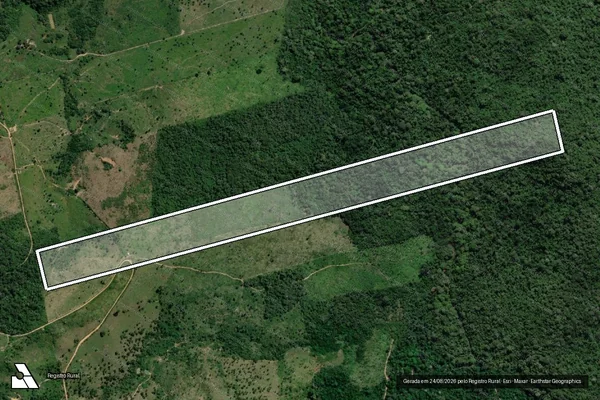 Imagem de satélite de FAZENDA DOIS IRMÃOS - LOTE 38/A GLEBA 45 / Parcela 1 - Parcela 1 em Placas - PA