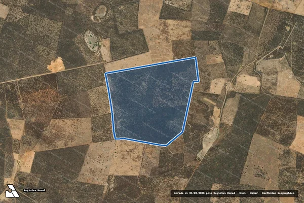 Imagem de satélite de MINADOR DATA JACOBINA - Parcela 1 em Jacobina do Piauí - PI