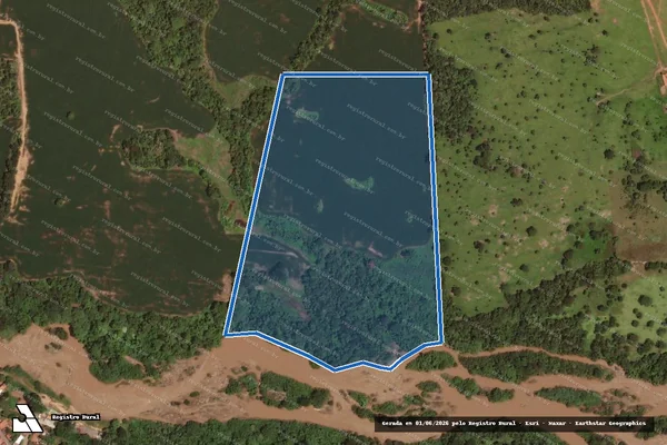 Imagem de satélite de FAZENDA BOA ESPERANÇA - 001 em Fazenda Nova - GO