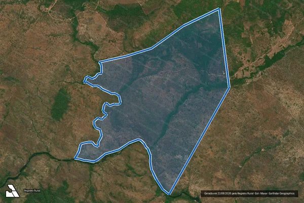 Imagem de satélite de FAZENDA LAGOA - 001 em Estreito - MA