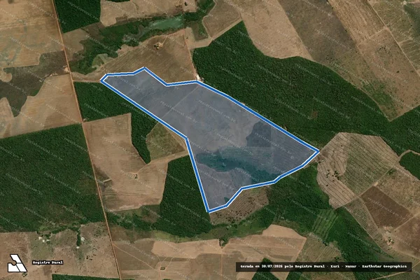 Imagem de satélite de FAZENDA VALE DO ARAGUAIA I - Gleba V em Santana do Araguaia - PA