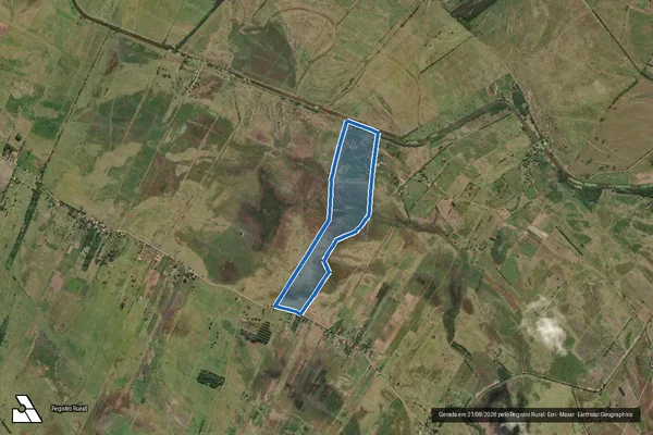 Imagem de satélite de Fazenda Santa Ursula ou Goiaba - PARTE 1 em Campos dos Goytacazes - RJ