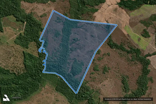 Imagem de satélite de FAZENDA PRIMAVERA  - 001 em Floresta do Araguaia - PA