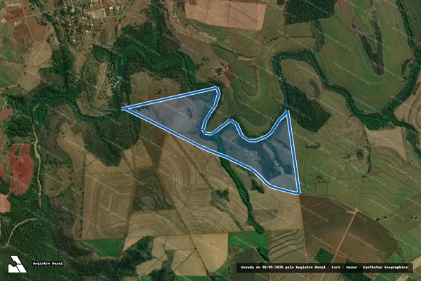 Imagem de satélite de FAZENDA SANTA MARIA OU JEQUITAIA - PARCELA 01 em Boa Esperança do Sul - SP