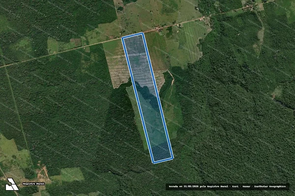 Imagem de satélite de FAZENDA RIO BRANCOII-(LOTE-16 DA GLEBA 17)  - Parte 1 em Belterra - PA