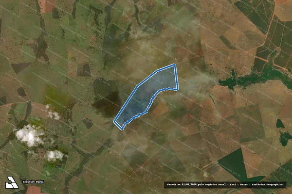 Imagem de satélite de Fazenda São Marcos da Moranga - Faz São Marcos da Moranga II em Cassilândia - MS