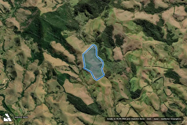Imagem de satélite de FAZENDA BELA VISTA em Guaratinguetá - SP