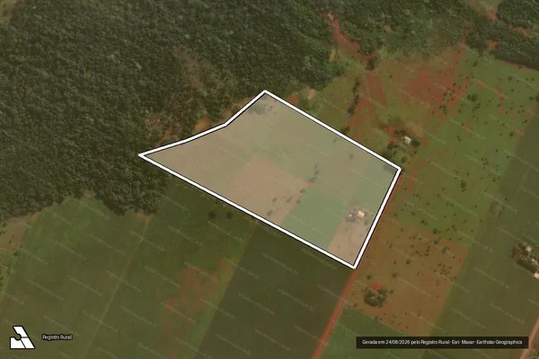 Imagem de satélite de PROJETO DE ASSENTAMENTO SANTA GUILHERMINA - Lote 59 em Maracaju - MS